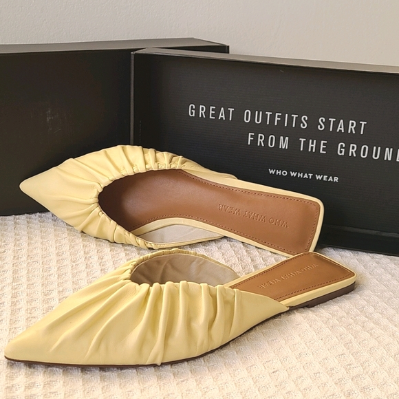 BNIB Who What Wear Leather Mule/Slide - Picture 1 of 4